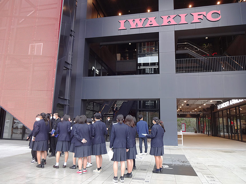 いわきFC訪問の様子